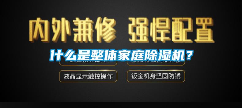 什么是整體家庭除濕機？