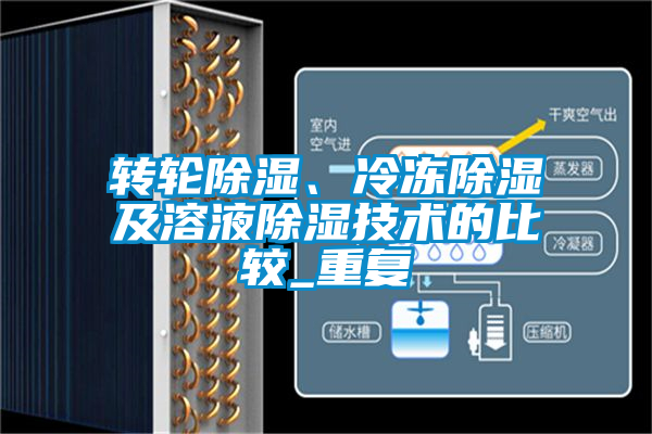轉輪除濕、冷凍除濕及溶液除濕技術的比較_重復
