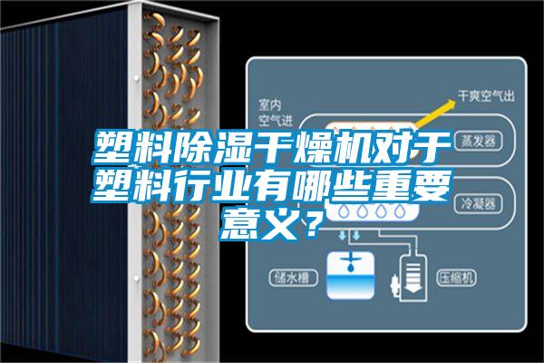 塑料除濕干燥機對于塑料行業(yè)有哪些重要意義？