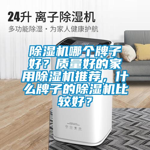 除濕機哪個牌子好？質量好的家用除濕機推薦，什么牌子的除濕機比較好？