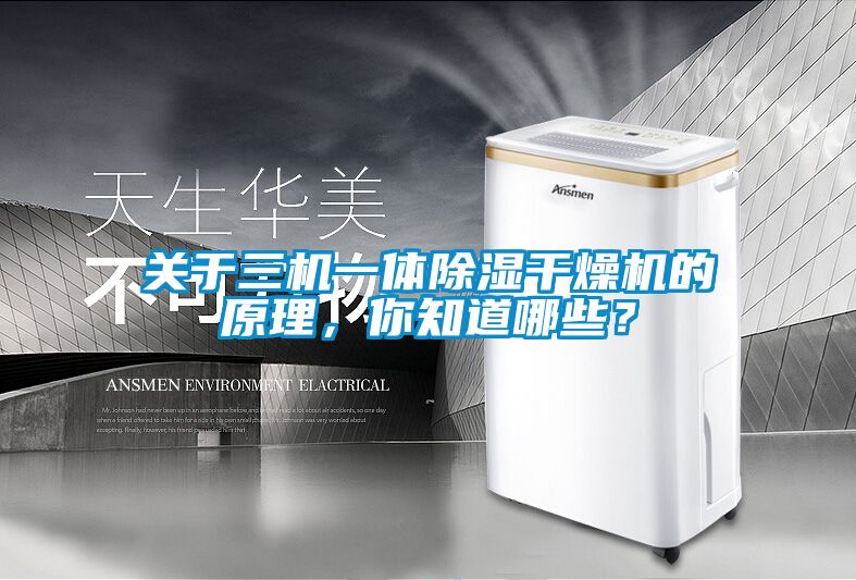 關(guān)于三機(jī)一體除濕干燥機(jī)的原理，你知道哪些？