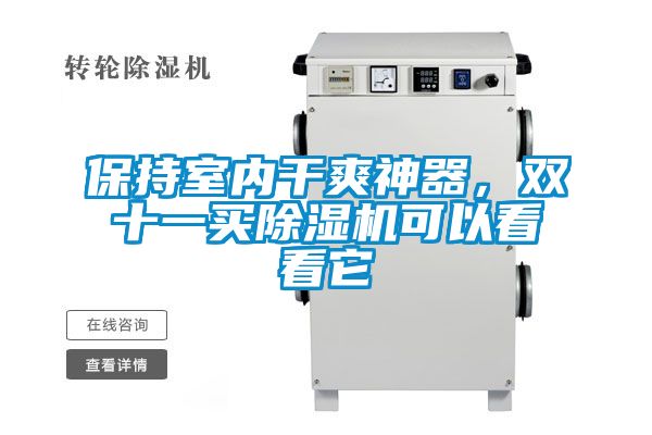 保持室內(nèi)干爽神器，雙十一買除濕機(jī)可以看看它